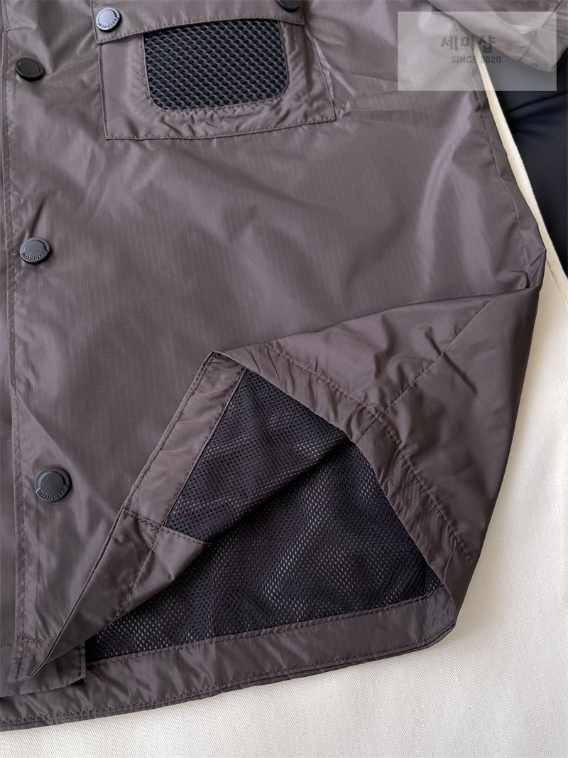 Moncler 몽클레어 립스탑 로고 셔츠 블랙 의류 20번 이미지