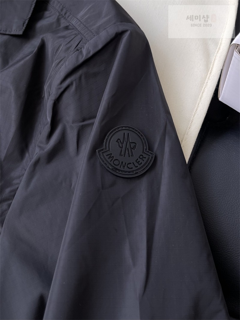 Moncler 몽클레어 립스탑 로고 셔츠 블랙 의류 27번 이미지