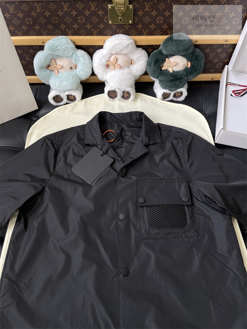 Moncler 몽클레어 립스탑 로고 셔츠 블랙 의류 28번 이미지