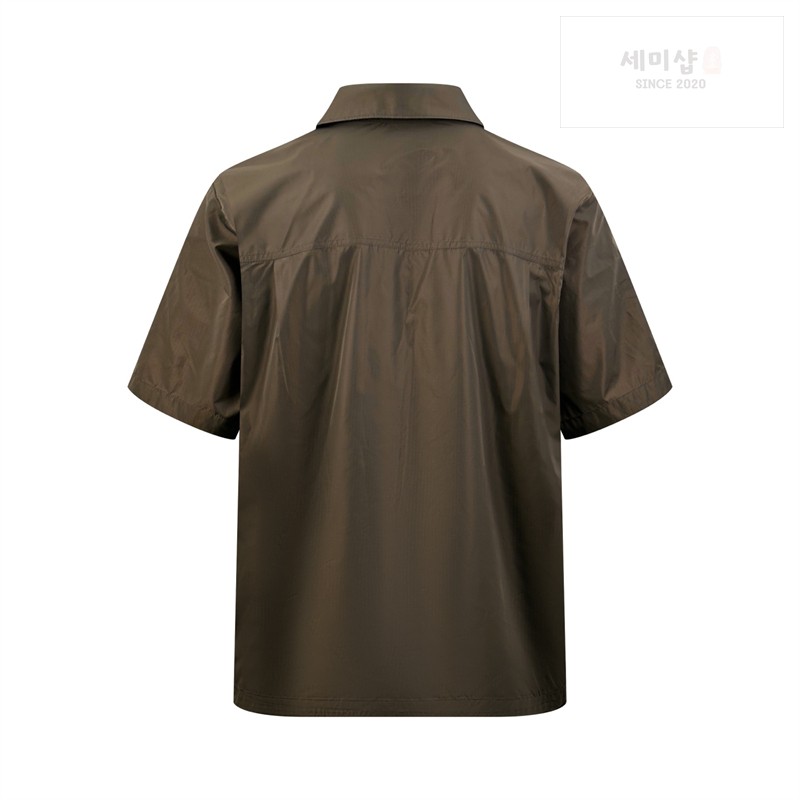 Moncler 몽클레어 립스탑 로고 셔츠 그린 의류 8번 이미지