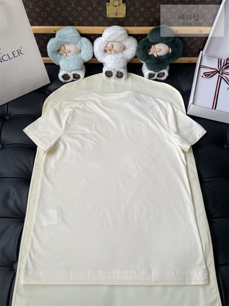 Moncler 몽클레어 마크라메 트리밍 코튼 티셔츠 블랙 의류 22번 이미지