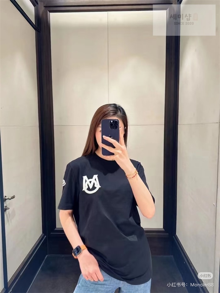 Moncler 몽클레어 모노그램 반팔 티셔츠 의류 2번 이미지