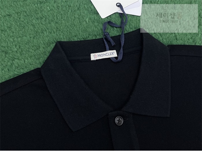 Moncler 몽클레어 삼선 트리밍 코튼 피케 반팔 티셔츠 의류 5번 이미지