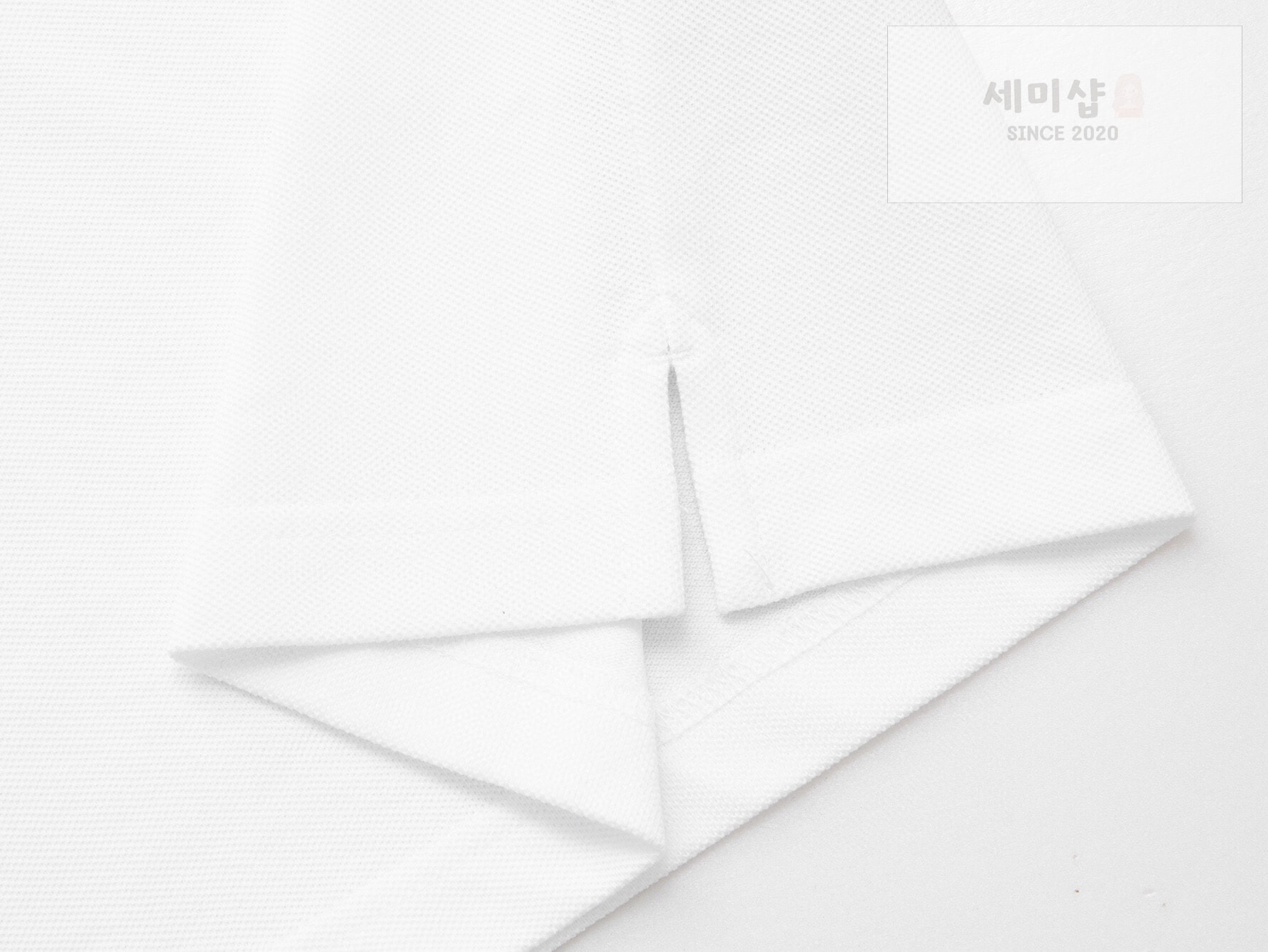 몽클레어 몽클레어 스크립트 로고 피케 셔츠 화이트 의류 7번 이미지