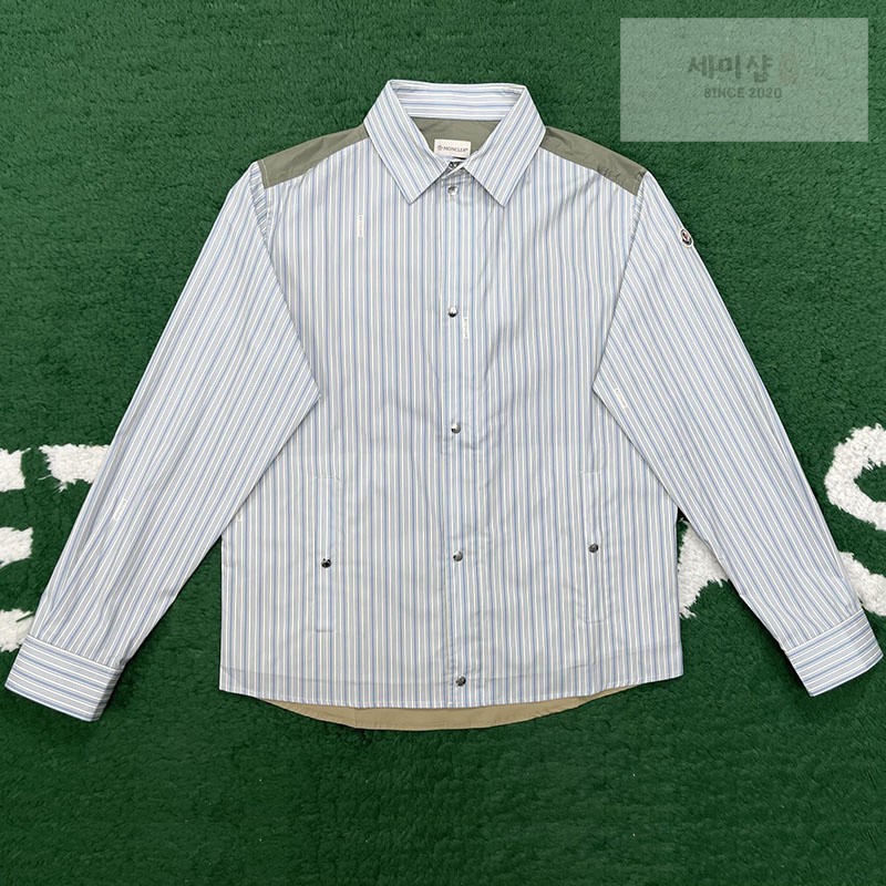 Moncler 몽클레어 스트라이프 코튼 포플린 셔츠 의류 1번 이미지