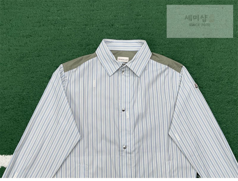 Moncler 몽클레어 스트라이프 코튼 포플린 셔츠 의류 8번 이미지