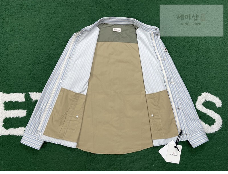 Moncler 몽클레어 스트라이프 코튼 포플린 셔츠 의류 14번 이미지