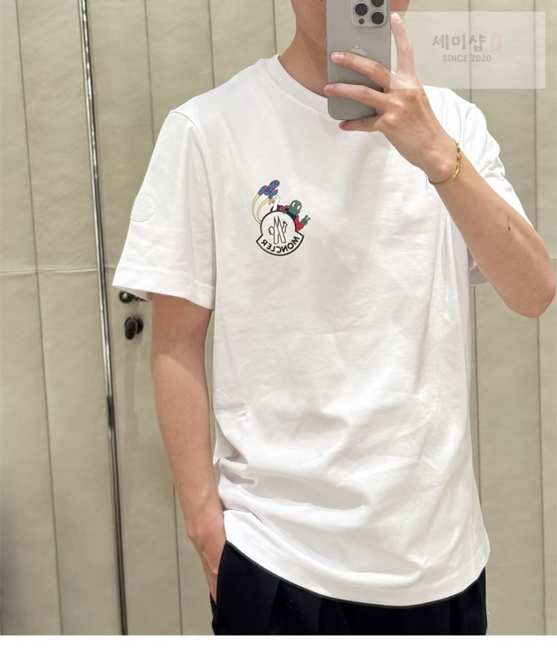 Moncler 몽클레어 스페이스 몬덕 코튼 티셔츠 의류 4번 이미지