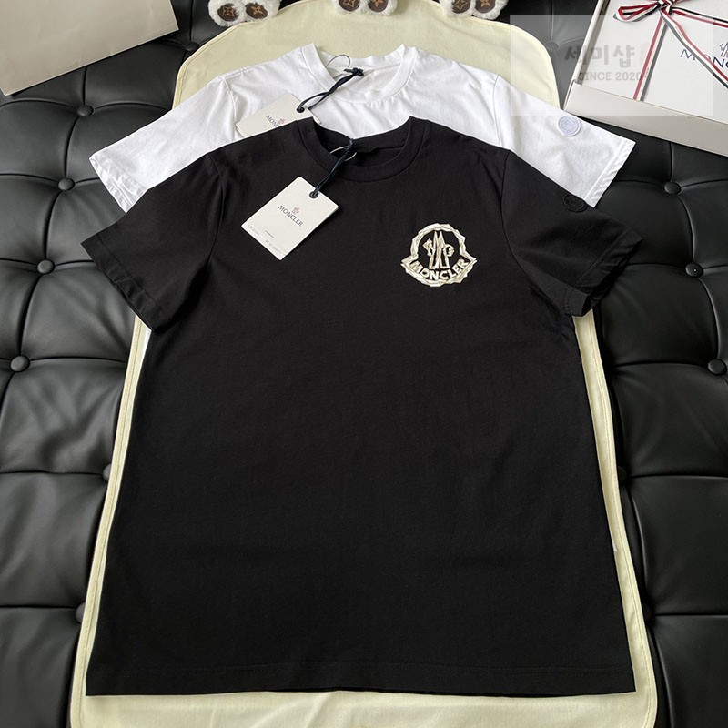 Moncler 몽클레어 아카이비오 크리에이티브 코튼 반팔 티셔츠 블랙 의류 1번 이미지