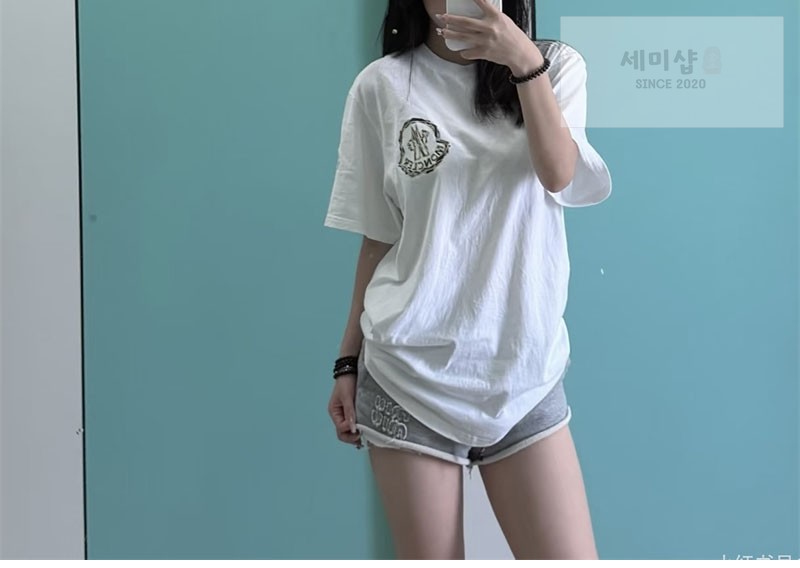 Moncler 몽클레어 아카이비오 크리에이티브 코튼 반팔 티셔츠 블랙 의류 4번 이미지