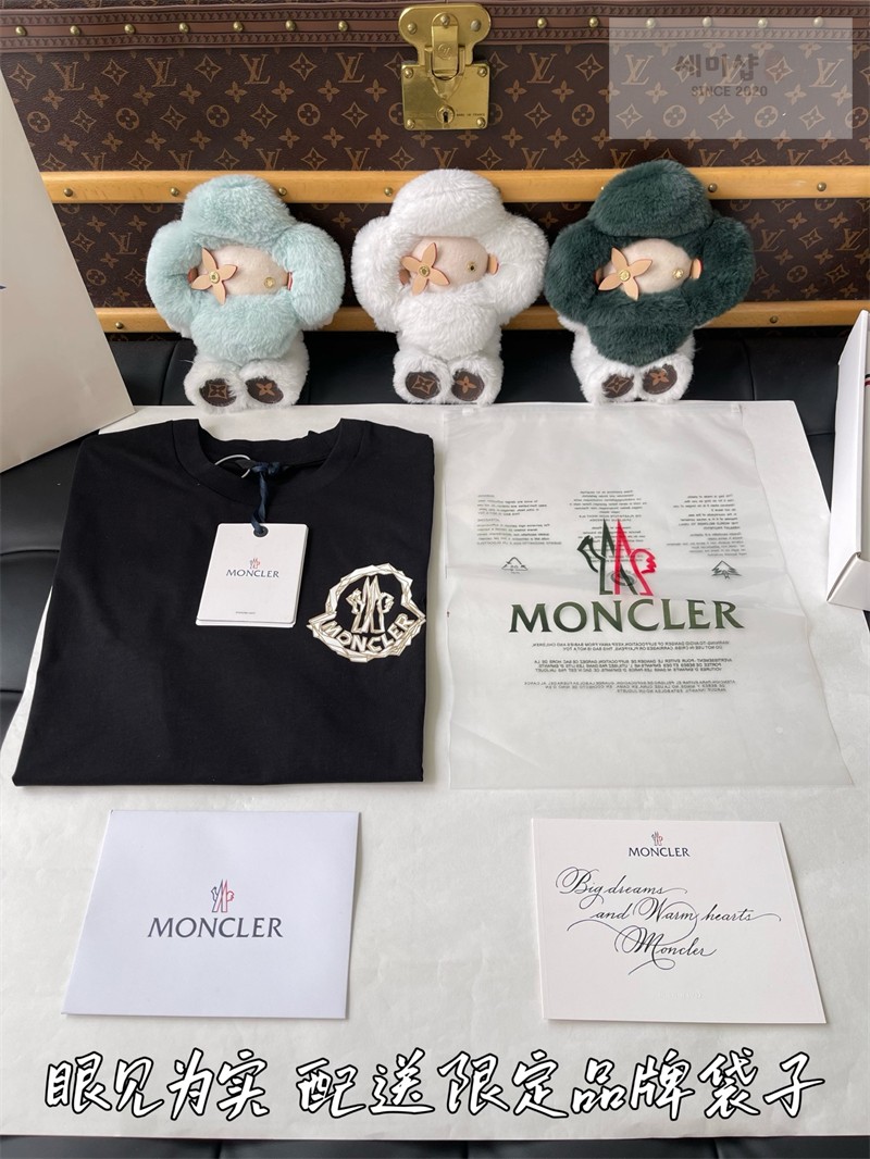 Moncler 몽클레어 아카이비오 크리에이티브 코튼 반팔 티셔츠 블랙 의류 32번 이미지