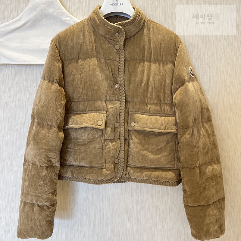 Moncler 몽클레어 에사르트 브레이드 트리밍 코듀로이 다운 자켓 의류 14번 이미지
