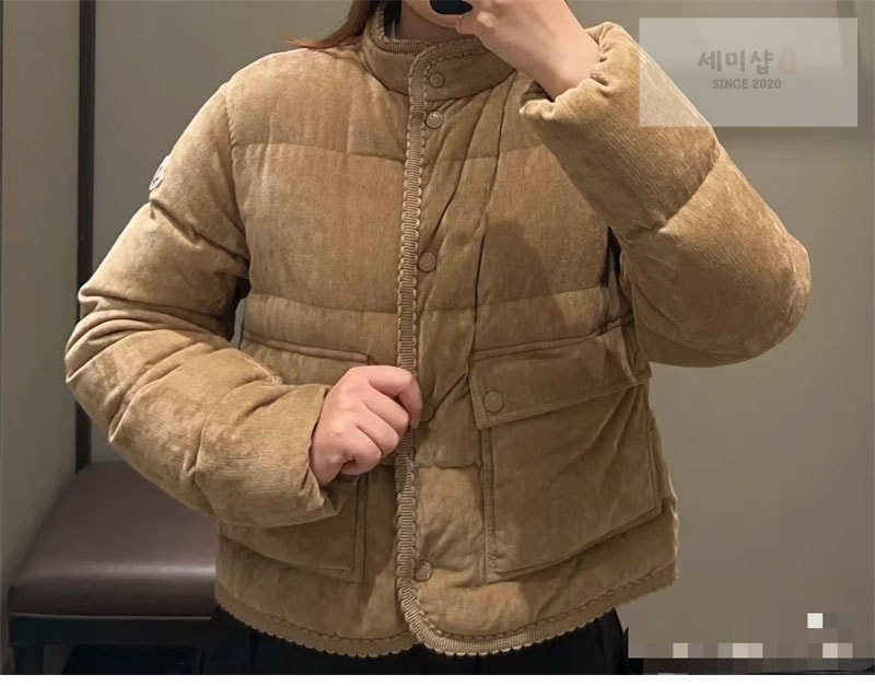 Moncler 몽클레어 에사르트 브레이드 트리밍 코듀로이 다운 자켓 의류 15번 이미지