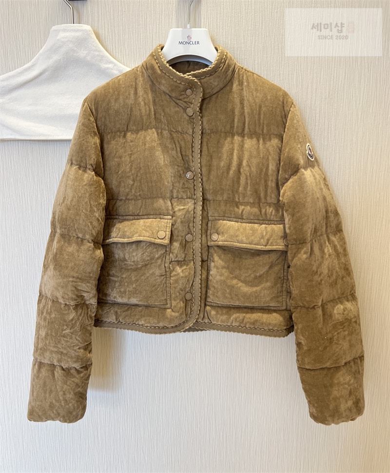 Moncler 몽클레어 에사르트 브레이드 트리밍 코듀로이 다운 자켓 의류 3번 이미지