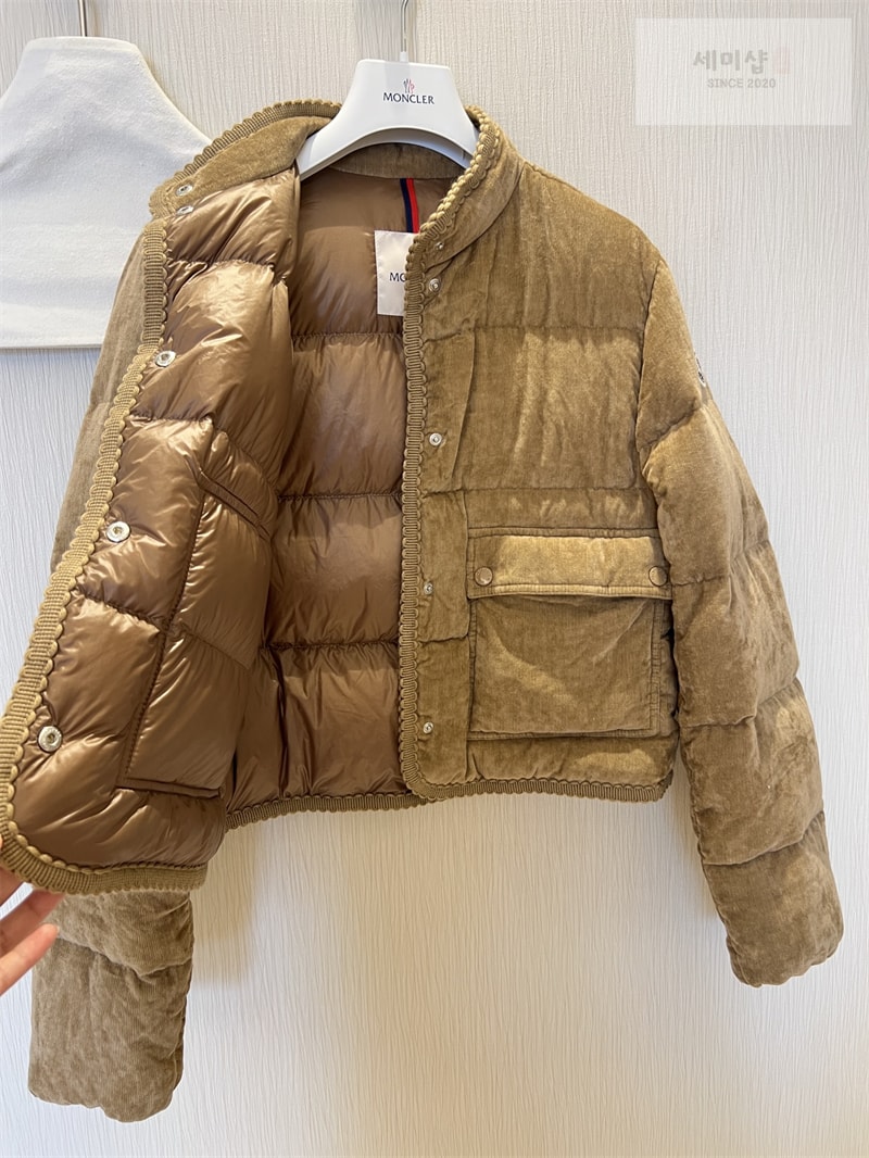 Moncler 몽클레어 에사르트 브레이드 트리밍 코듀로이 다운 자켓 의류 4번 이미지