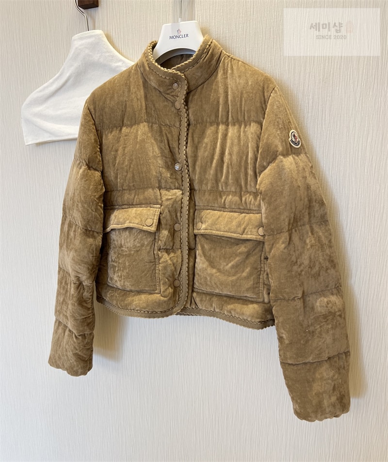 Moncler 몽클레어 에사르트 브레이드 트리밍 코듀로이 다운 자켓 의류 5번 이미지