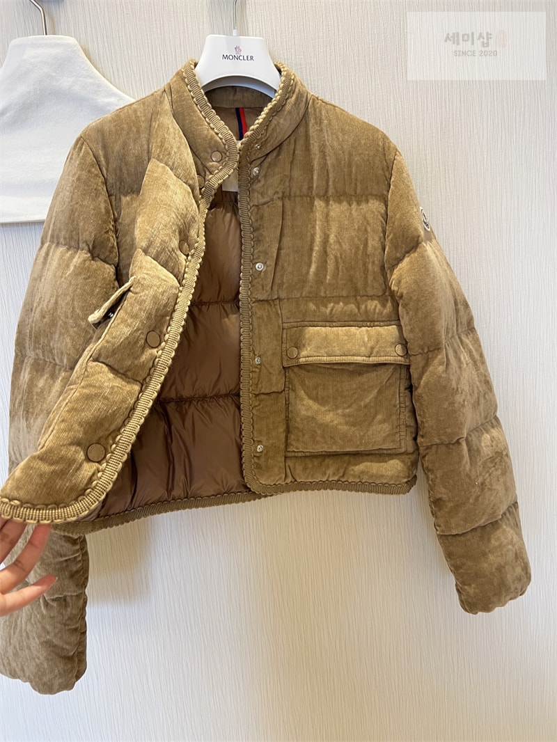 Moncler 몽클레어 에사르트 브레이드 트리밍 코듀로이 다운 자켓 의류 6번 이미지