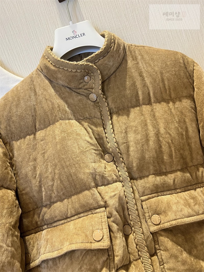 Moncler 몽클레어 에사르트 브레이드 트리밍 코듀로이 다운 자켓 의류 13번 이미지