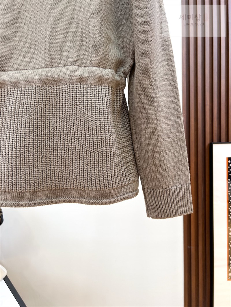 Moncler 몽클레어 울 캐시미어 블렌드 패딩 집업 가디건 베이지 의류 15번 이미지