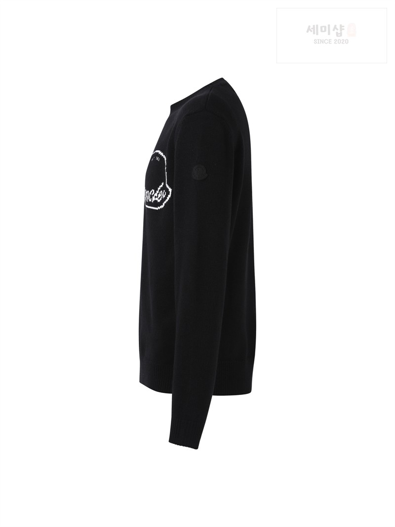 Moncler 몽클레어 자수 로고 울 스웨터 의류 1번 이미지