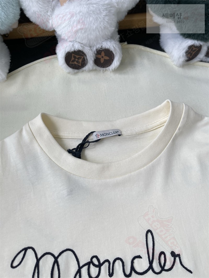 Moncler 몽클레어 자수 코튼 티셔츠 의류 15번 이미지