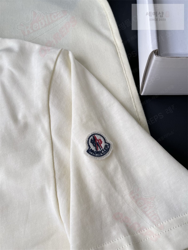 Moncler 몽클레어 자수 코튼 티셔츠 의류 19번 이미지