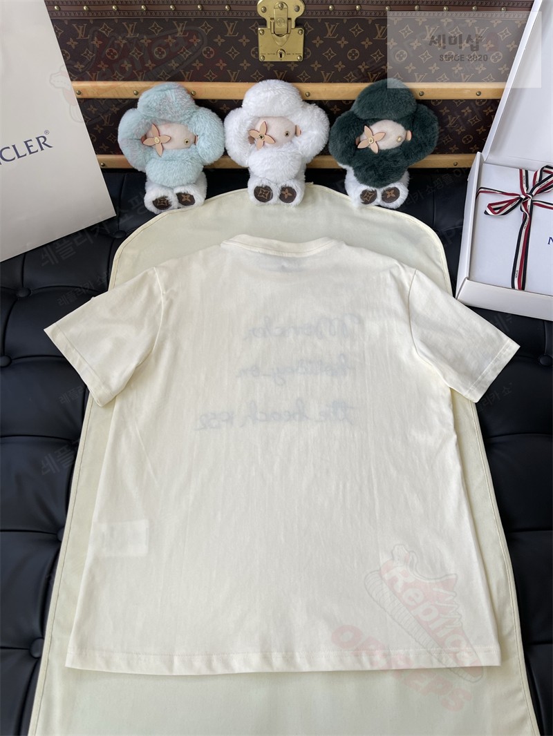 Moncler 몽클레어 자수 코튼 티셔츠 의류 22번 이미지