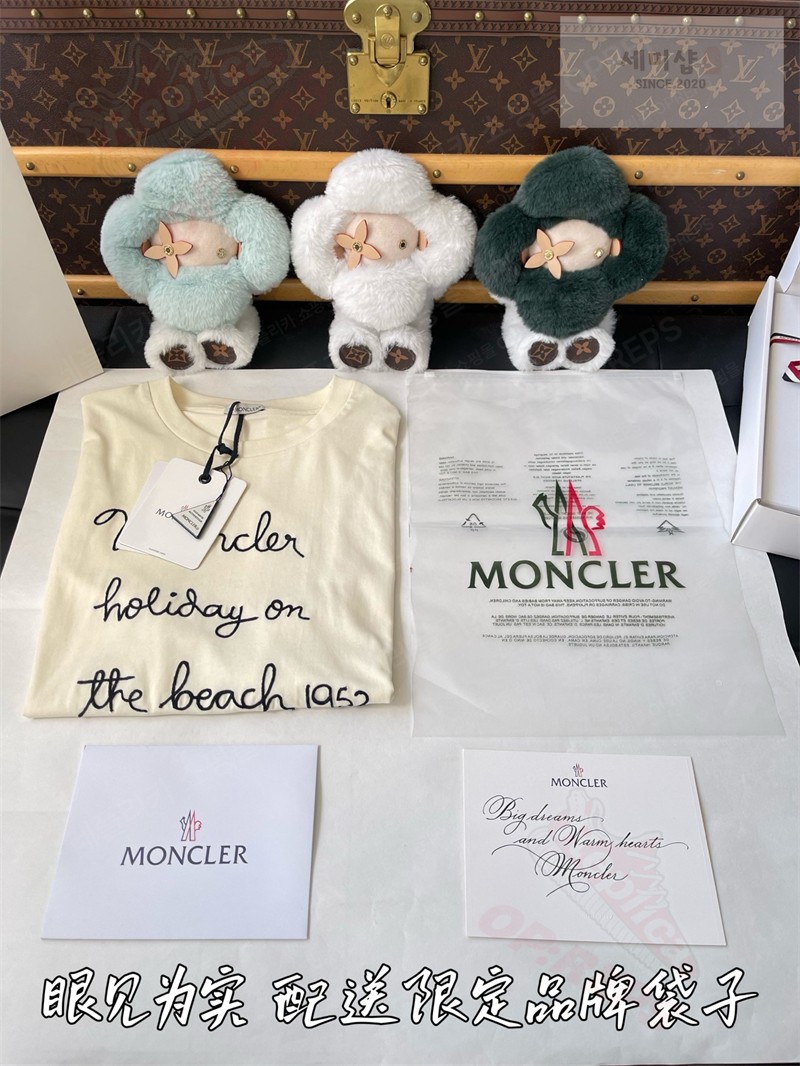 Moncler 몽클레어 자수 코튼 티셔츠 의류 23번 이미지