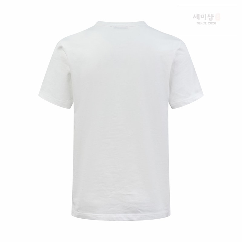 몽클레어 몽클레어 자수 트라이컬러 로고 반팔 티셔츠 화이트 의류 6번 이미지