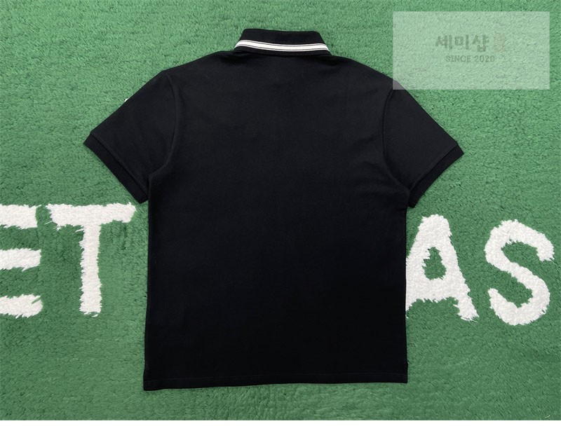 Moncler 몽클레어 카라 스트라이프 코튼 피케 폴로 셔츠 의류 6번 이미지