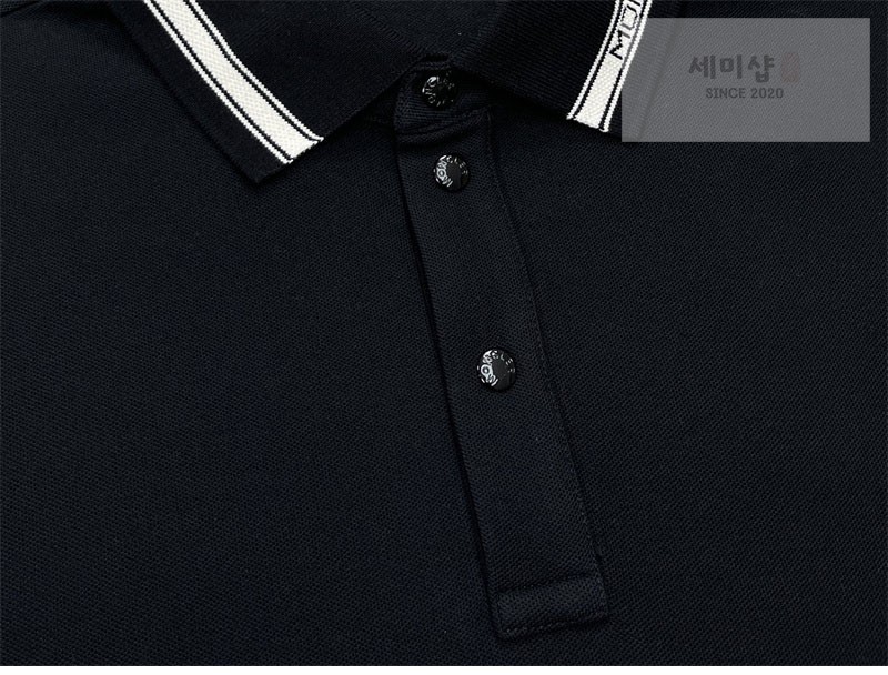 Moncler 몽클레어 카라 스트라이프 코튼 피케 폴로 셔츠 의류 8번 이미지