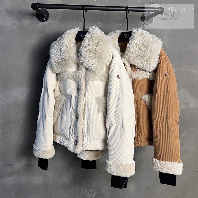 Moncler 몽클레어 칼레우 Caleu 그레노블 코듀로이 숏 다운 자켓 의류 1번 이미지