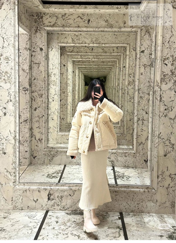 Moncler 몽클레어 칼레우 Caleu 그레노블 코듀로이 숏 다운 자켓 의류 3번 이미지
