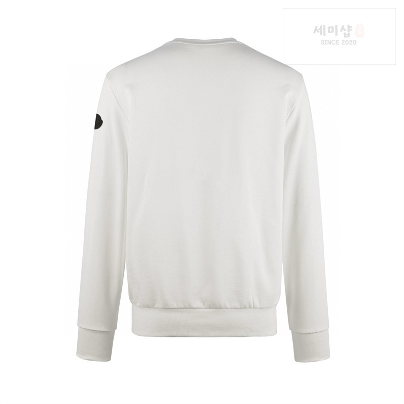 Moncler 몽클레어 크리스탈 로고 스웨트셔츠 화이트 의류 7번 이미지