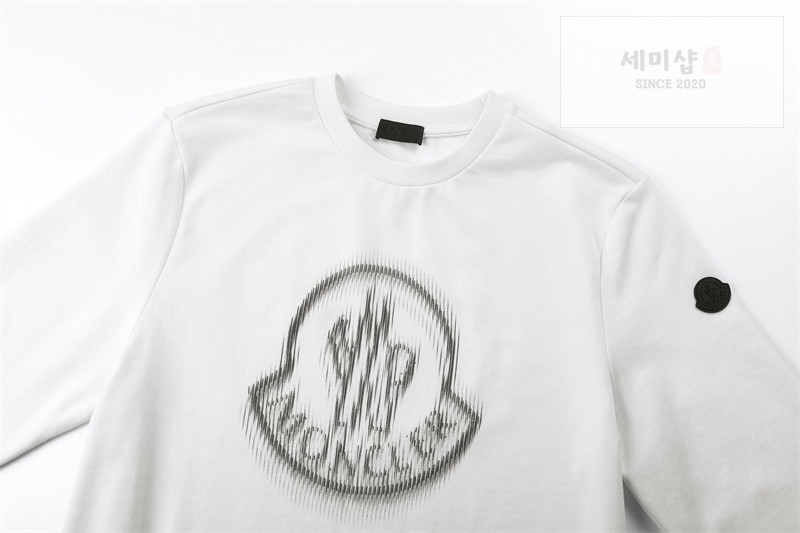 Moncler 몽클레어 크리스탈 로고 스웨트셔츠 화이트 의류 9번 이미지