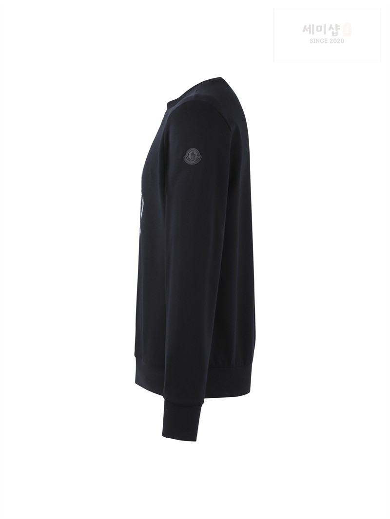 Moncler 몽클레어 크리스탈 로고 스웨트셔츠 화이트 의류 17번 이미지