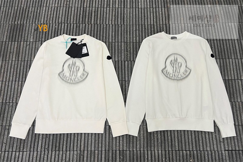 Moncler 몽클레어 크리스탈 로고 스웨트셔츠 화이트 의류 24번 이미지