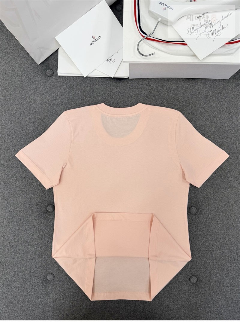 Moncler 몽클레어 크리스탈 로고 티셔츠 화이트 의류 14번 이미지