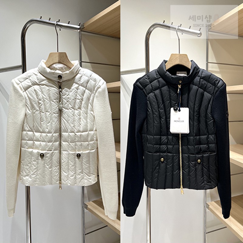 Moncler 몽클레어 패딩 집업 가디건 블랙 의류 1번 이미지