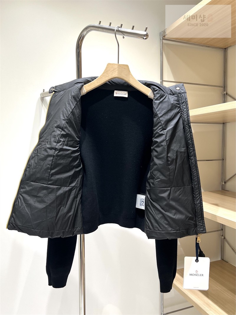 Moncler 몽클레어 패딩 집업 가디건 블랙 의류 40번 이미지