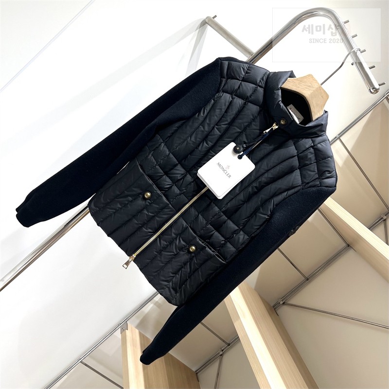 Moncler 몽클레어 패딩 집업 가디건 블랙 의류 42번 이미지