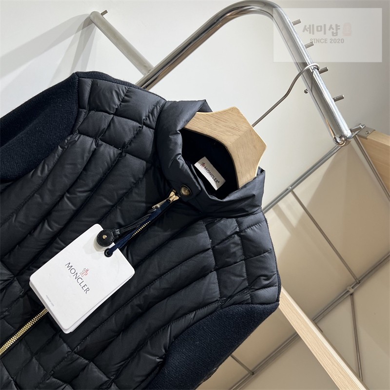Moncler 몽클레어 패딩 집업 가디건 블랙 의류 43번 이미지