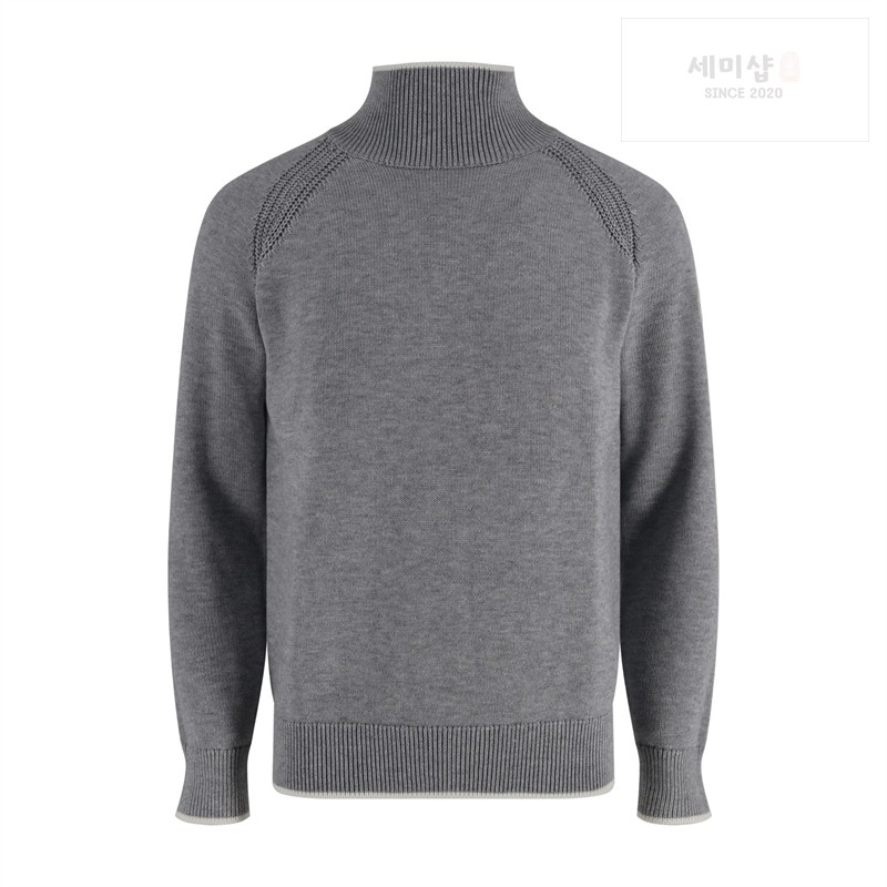 Moncler 몽클레어 패치로고 골지 터틀넥 니트 스웨터 블랙 의류 6번 이미지