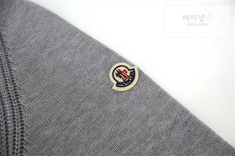 Moncler 몽클레어 패치로고 골지 터틀넥 니트 스웨터 블랙 의류 8번 이미지