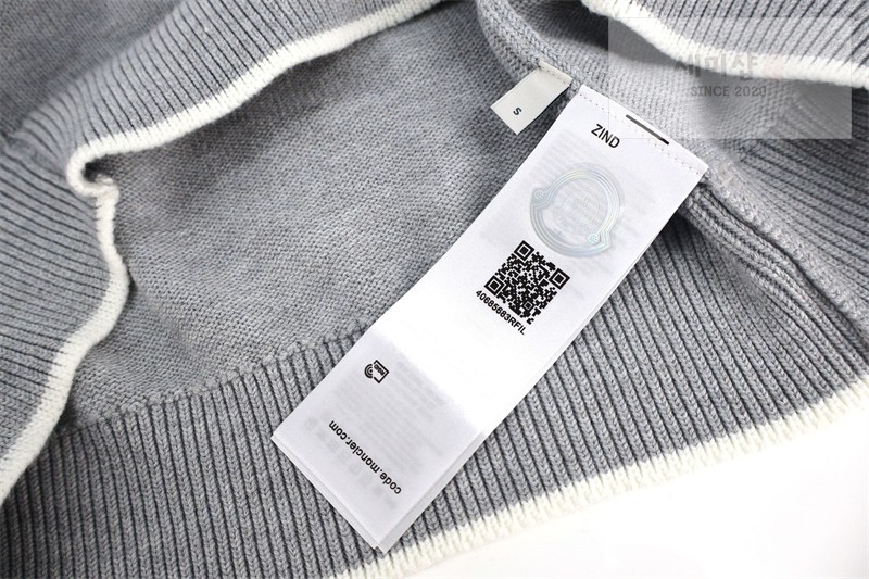 Moncler 몽클레어 패치로고 골지 터틀넥 니트 스웨터 블랙 의류 13번 이미지