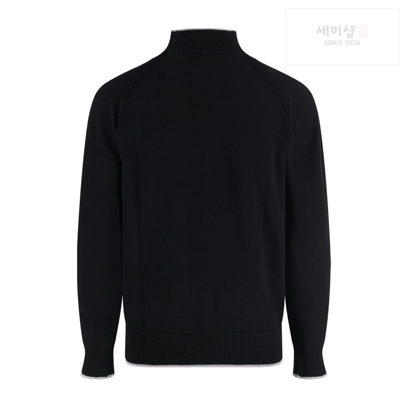 Moncler 몽클레어 패치로고 골지 터틀넥 니트 스웨터 블랙 의류 15번 이미지