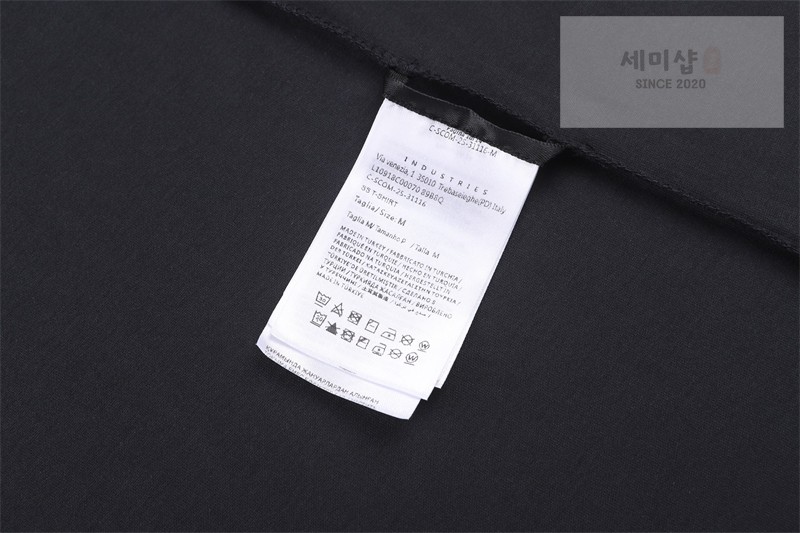 Moncler 몽클레어 페이즐리 프린트 포켓 코튼 티셔츠 블랙 의류 22번 이미지