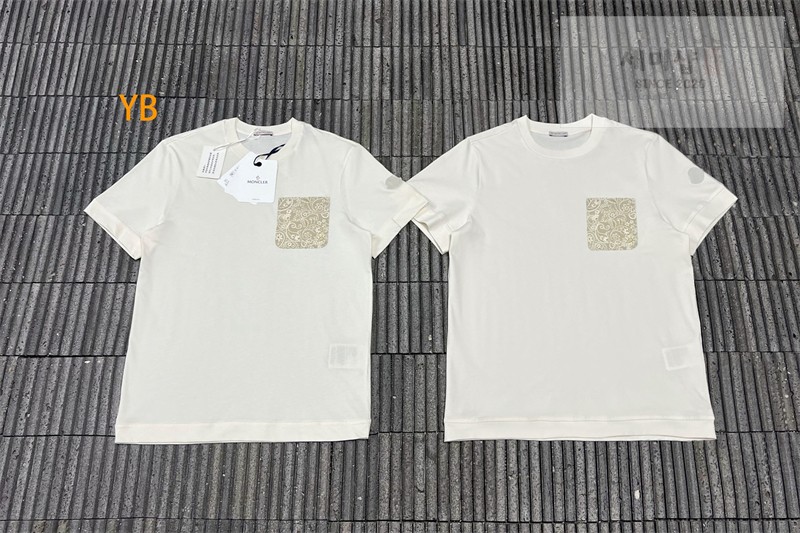 Moncler 몽클레어 페이즐리 프린트 포켓 코튼 티셔츠 블랙 의류 23번 이미지