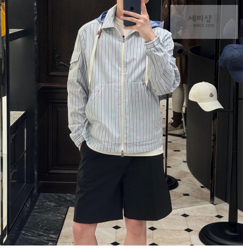 Moncler 몽클레어 하바스 스트라이프 포플린 셔츠 자켓 의류 4번 이미지