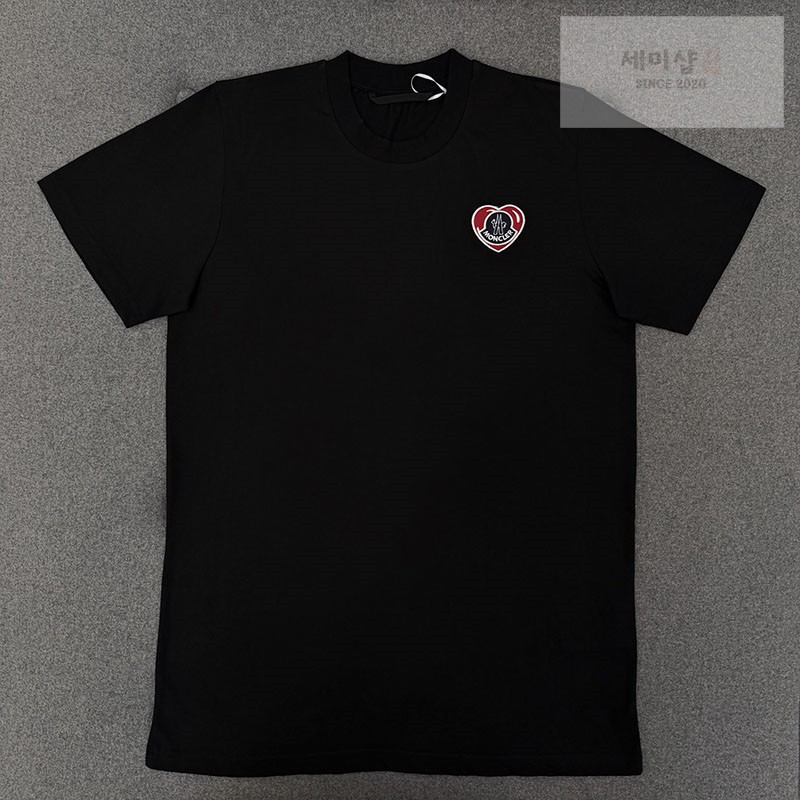 Moncler 몽클레어 하트 로고 패치 반팔 티셔츠 의류 1번 이미지